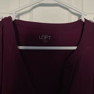 Ann Taylor LOFT Purple Blouse